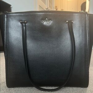 Kate Spade Black Leather Tote Bag
